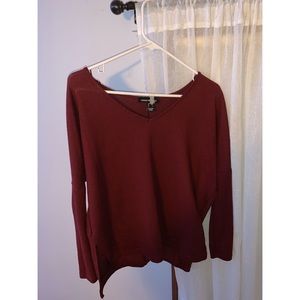 Maroon long sleeve sweater